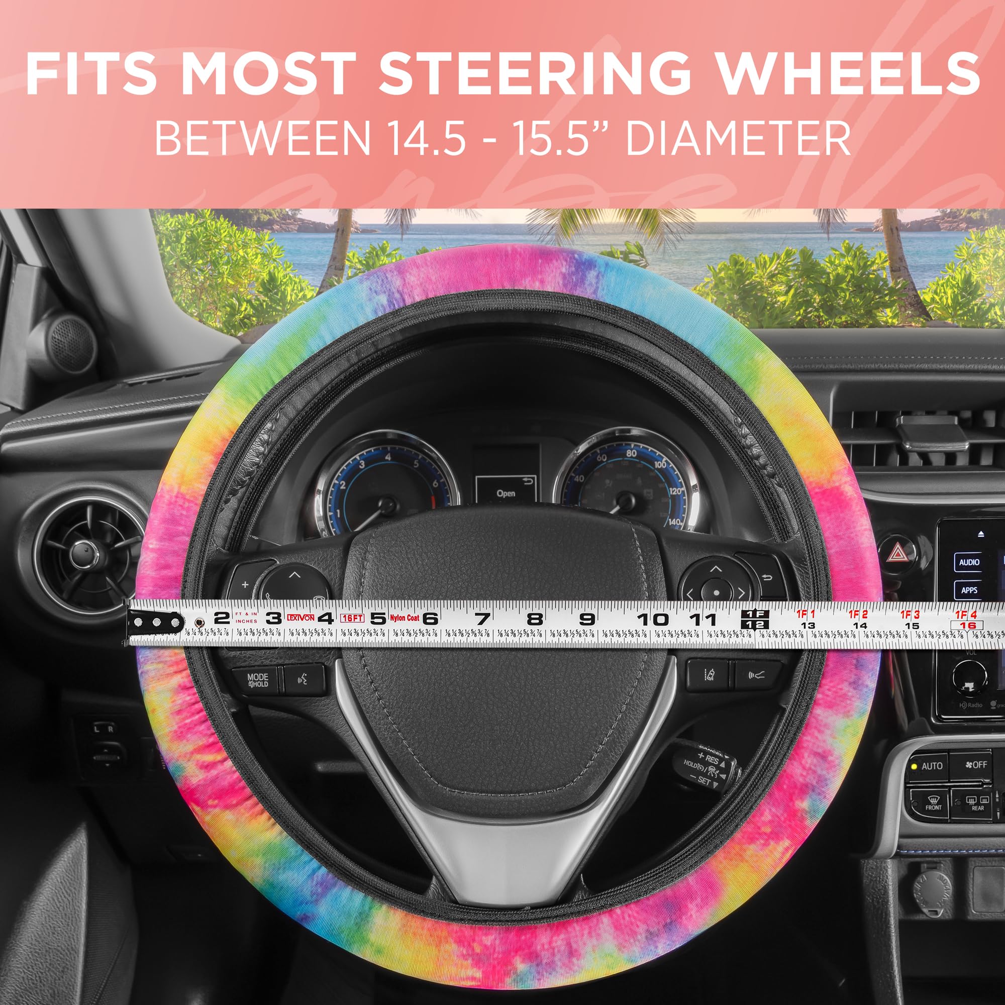 Carbella 3PC Rainbow TIE DYE SEAT Liner - Image 5